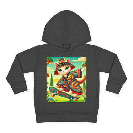 Dragon Dance on Wheels Toddler Pullover Fleece Hoodie