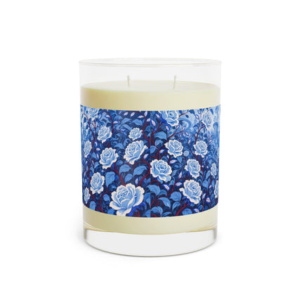 💙🌹 The Lady Of The Blue Rose Garden Scented Candle – Art Deco Floral Elegance