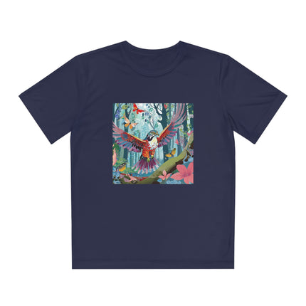 A Colorful Raptor Youth Competitor Tee