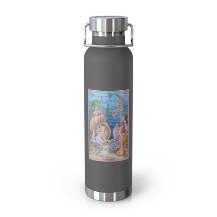 Fairy Whispers of the Sea Copper Vacuum Insulated Bottle, 22 oz