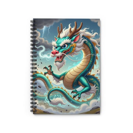 The Tibetan Dragon in Battle Spiral Notebook – Ruled Line
