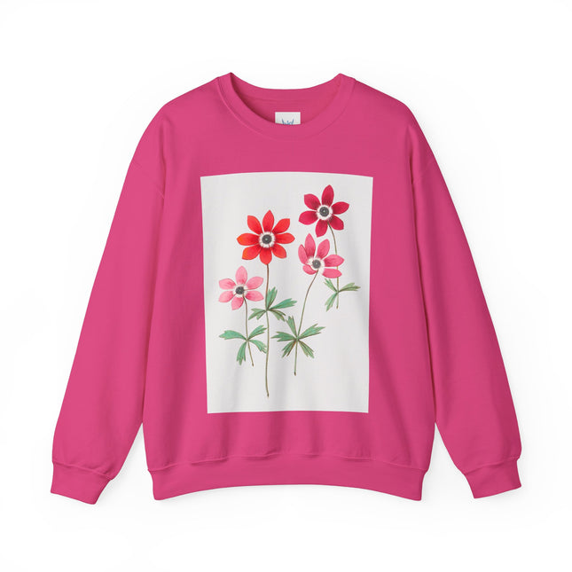 Anemoon, Anemone by Anselmus Boëtius de Boodt Heavy Blend™ Crewneck Sweatshirt