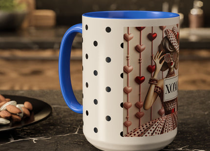 Fashionably Yours, XOXO Colorful Mugs (11oz, 15oz)
