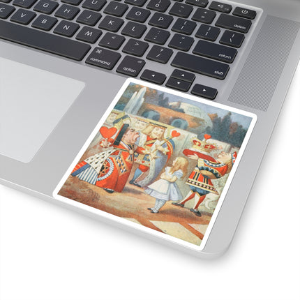 “Off with her head! Off with—" by Sir John Tenniel Kiss-Cut Stickers (4 Sizes)