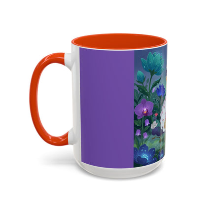 The Ladies Of The Moonlit Garden Colorful Mugs – Art Deco Floral Elegance