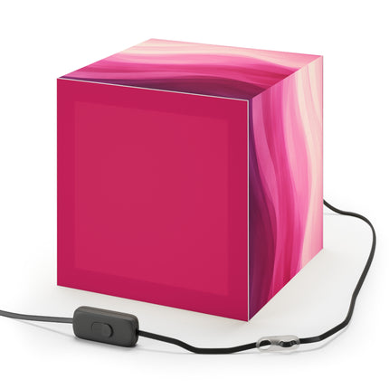 Autumn Serenade in Fuchsia and Pink Light Cube Lamp