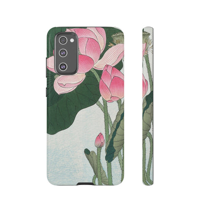 Blooming Lotus Flowers by Ohara Koson Phone Cases