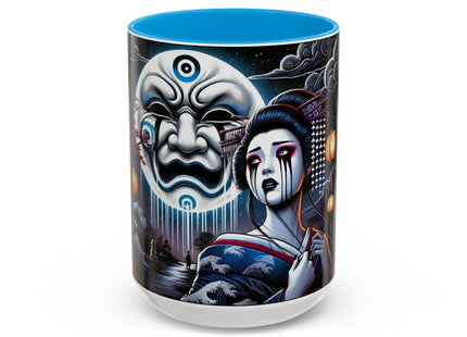 Geisha’s Black Ink Tears Colorful Mugs (11oz, 15oz)