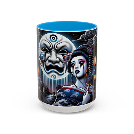 Geisha’s Black Ink Tears Colorful Mugs (11oz, 15oz)