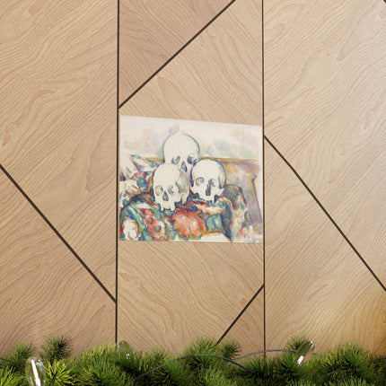 The Three Skulls by Paul Cézanne Matte Horizontal Posters