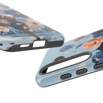 ☂️🌺 The Lady Of The Traveling Garden Phone Case – Art Deco Floral Adventure