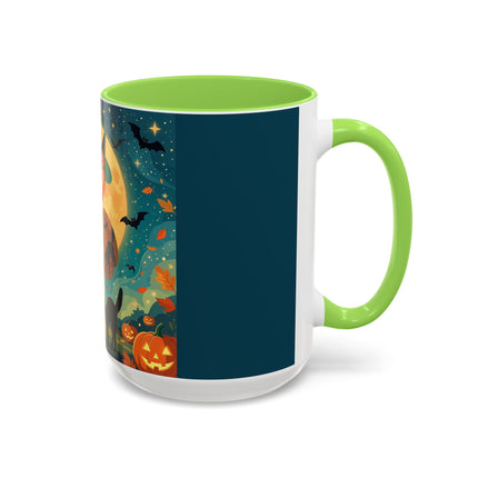 🦇🎃 The Witch Of Batwing Pumpkin Hollow Colorful Mug – Moonlit Halloween Charm