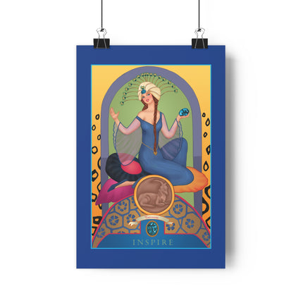 December & Tanzanite (from the Gem Series) by Sofia Chiostri Giclée Art Print