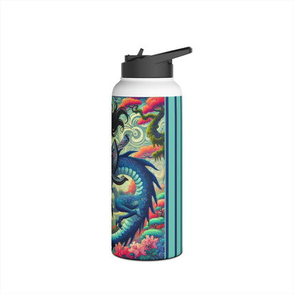 Mystic Guardian of the Sky Stainless Steel Water Bottle, Standard Lid