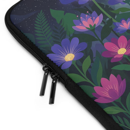 🌙🌺 The Lady Of The Midnight Garden Laptop Sleeve – Art Deco Floral Fantasy