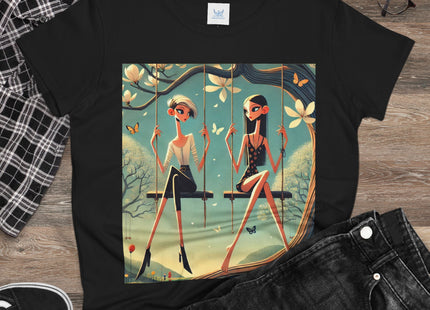Whispers on the Spring Swing Cotton Tee