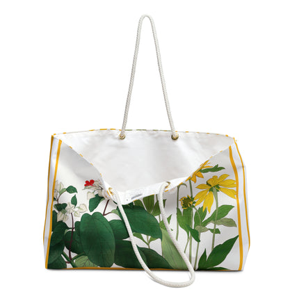 Clerodendrum & Rudbeckia Flower by Tanigami Kônan Weekender Bag