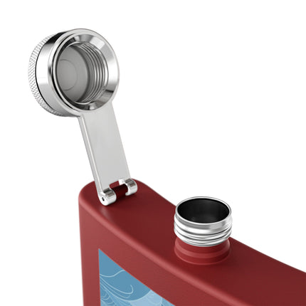 Siren of the Waves Stainless Steel Flask – Dramatic Sea Power & Bold Elegance