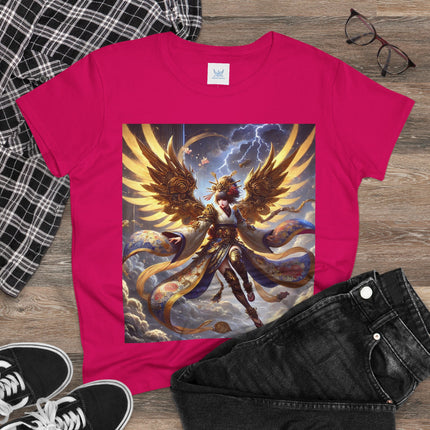 Valkyrie Descending Through Storm Cotton Tee