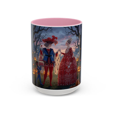 ♥️🎃 The Queen Of Hearts Halloween Masquerade Colorful Mug – Royal Halloween Fantasy