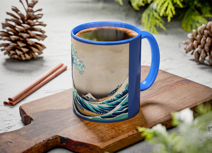 The Great Wave off Kanagawa by Katsushika Hokusai Colorful Mugs (11oz, 15oz)
