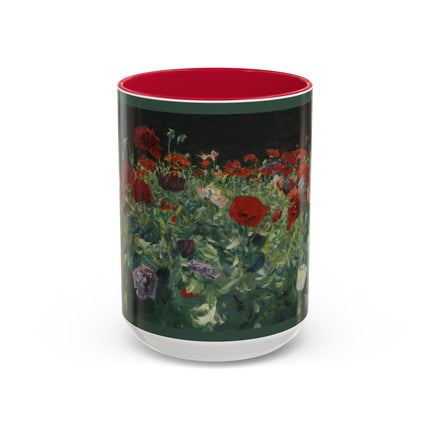 A Study of Poppies for Carnation, Lily, Lily, Rose by John Singer Sargent Colorful Mugs (11oz, 15oz)