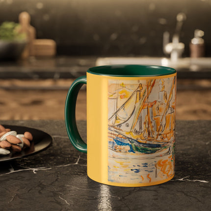 Saint-Tropez by Paul Signac Colorful Mugs (11oz, 15oz)