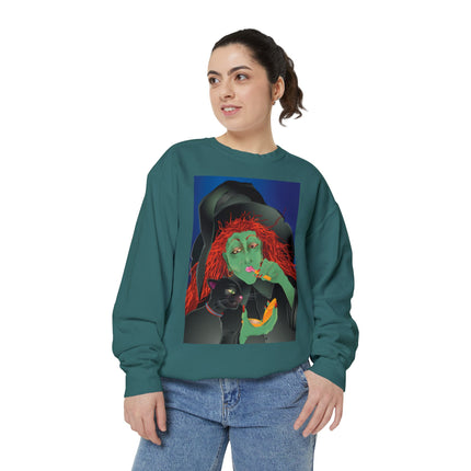 Mirror, Mirror A Witch's Touch Unisex Garment-Dyed Sweatshirt