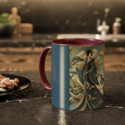 Butterfly Empress Colorful Mug – Graceful Butterflies & Timeless Elegance