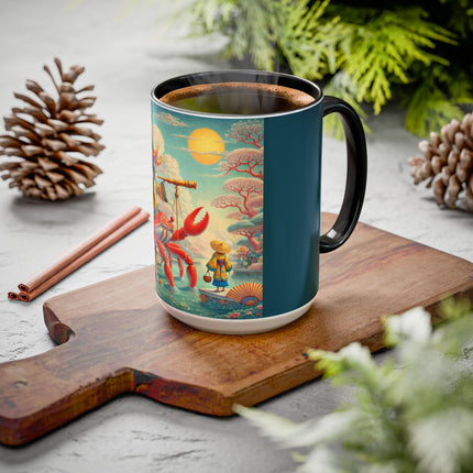 The Celestial Crab Navigator Colorful Mugs (11oz, 15oz)