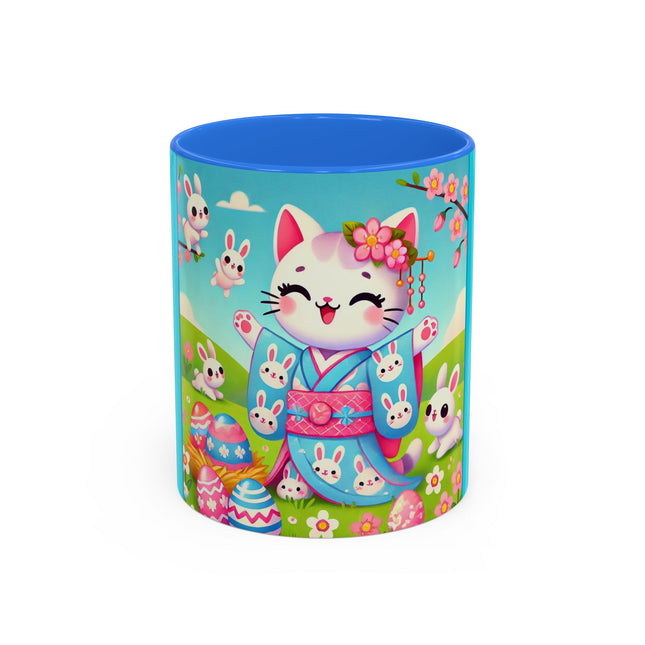 Springtime Kitten’s Easter Joy Colorful Mugs (11oz, 15oz)