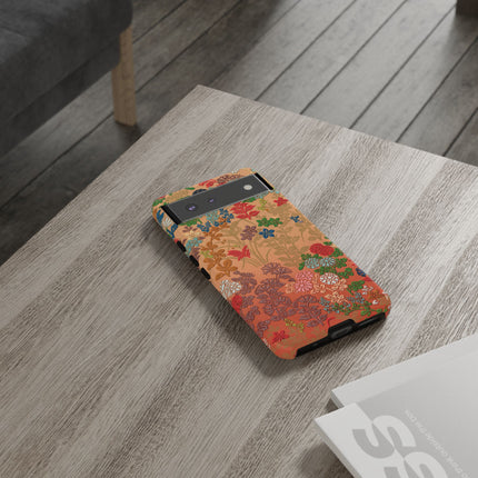 Ornamental Japanese Flower Pattern Phone Cases
