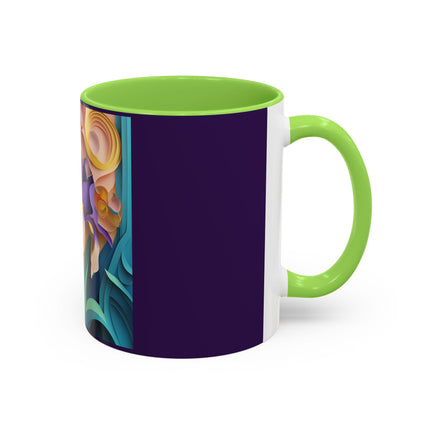 The Elegant Iris Flower Colorful Mugs (11oz, 15oz)