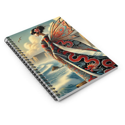 Coastal Fairy Spiral Notebook — Ruled Line