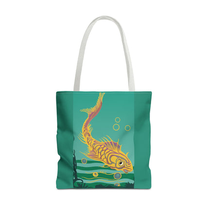 Golden Serenity Tote Bag (AOP)