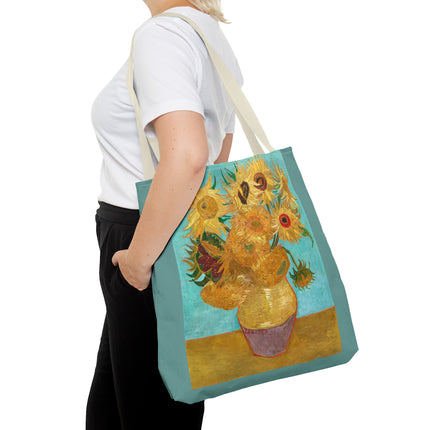 Vase with Twelve Sunflowers by Vincent Van Gogh Tote Bag (AOP)