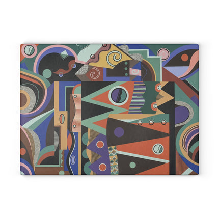 Collection decors et couleurs Pl.03 by Georges Valmiers Glass Cutting Board