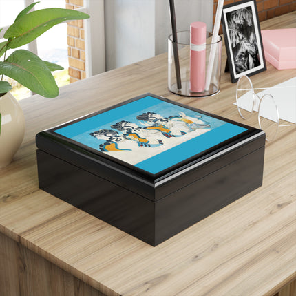 Reproduction of Ladies in Blue by Emile Gilliéron Jewelry Box