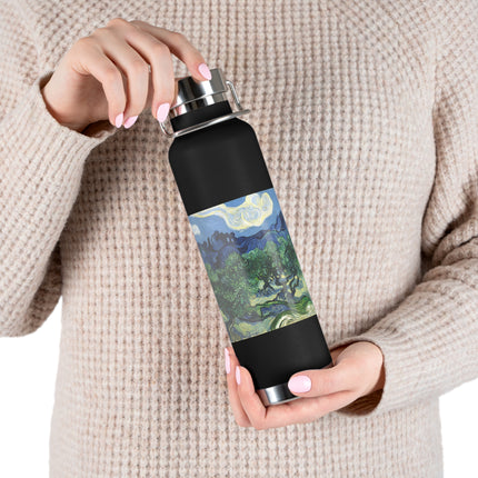 Olive Trees by Vincent Van Gogh Copper Vacuum Insulated Bottle, 22oz