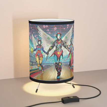Samurai Robot Angels Tripod Lamp