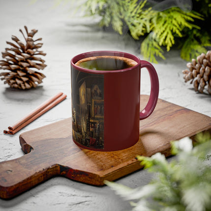 Raphael and his Muse in the Atelier by Vincenzo Abbati Colorful Mugs (11oz, 15oz)