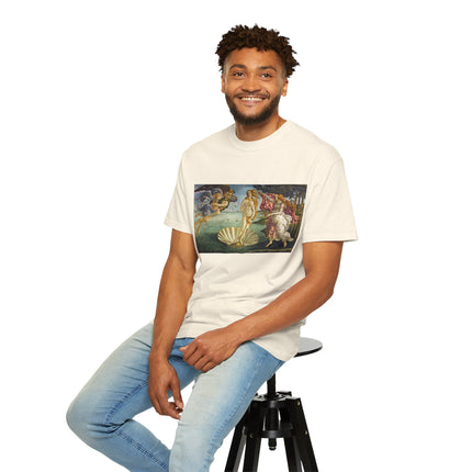 Birth of Venus by Sandro Botticelli Unisex Garment-Dyed T-shirt