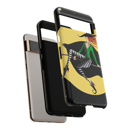 A Witch’s Moonlit Flight Phone Cases