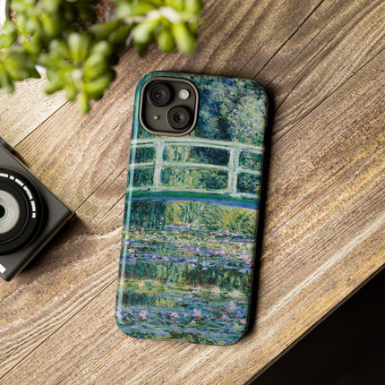Water Lilies and Japanese Bridge by Claude Monet Phone Cases