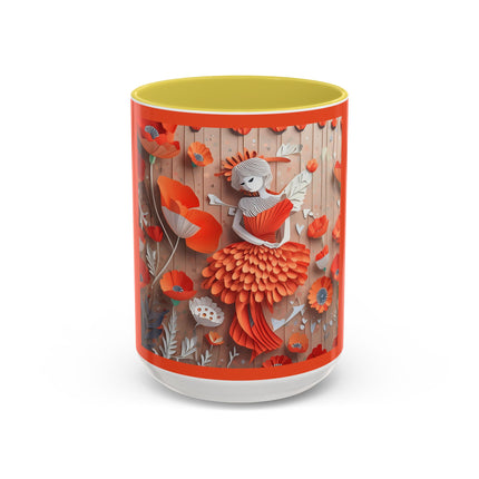 Poppy Fairy Colorful Mugs (11oz, 15oz)