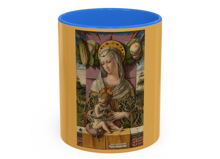 Madonna and Child by Carlo Crivelli Colorful Mugs (11oz, 15oz)