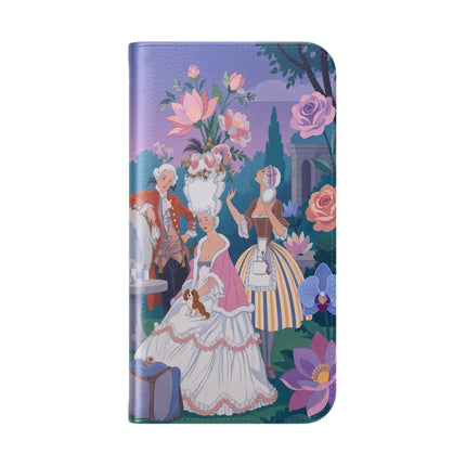🌸🐶 The Grand Garden Dressing Flip Case – Art Deco Floral Elegance