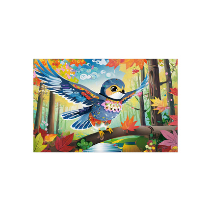 Baby Hawk Plays in Forest Fine Art Posters