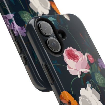🌹🖤 The Midnight Rose Garden Phone Case – Art Deco Floral Elegance