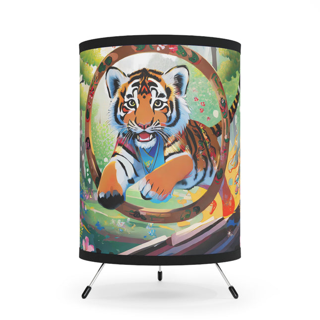 Majestic Tiger Cub Tripod Lamp